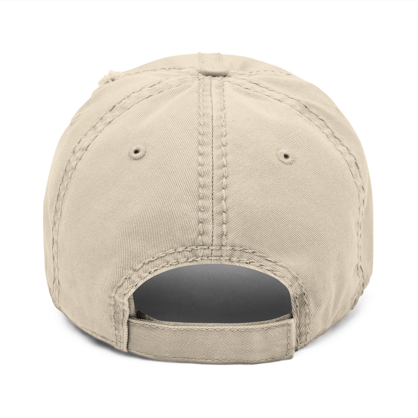 Distressed Cap with Embroidery Style for Everyday Wear