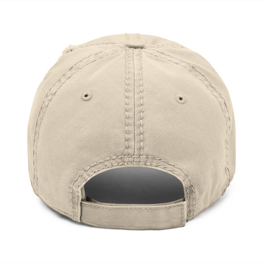 Distressed Cap with Embroidery Style for Everyday Wear