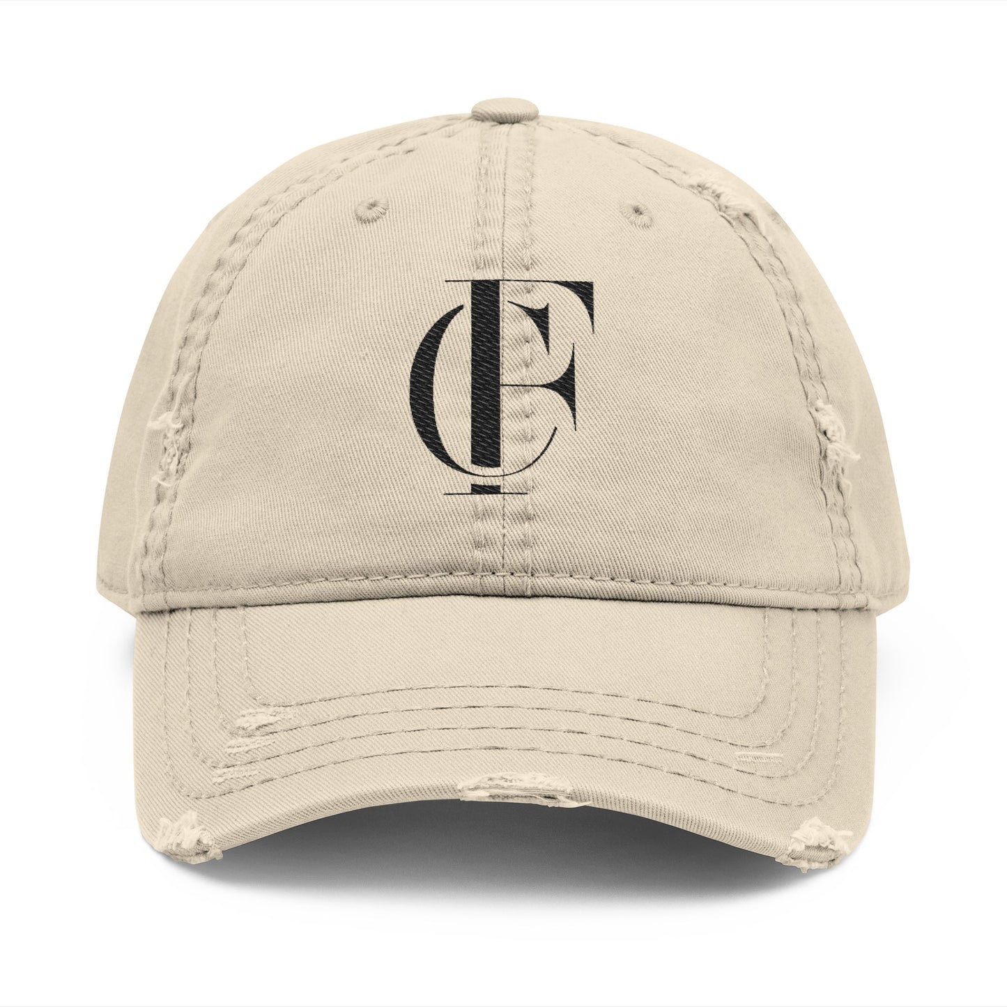 Distressed Cap with Embroidery Style for Everyday Wear