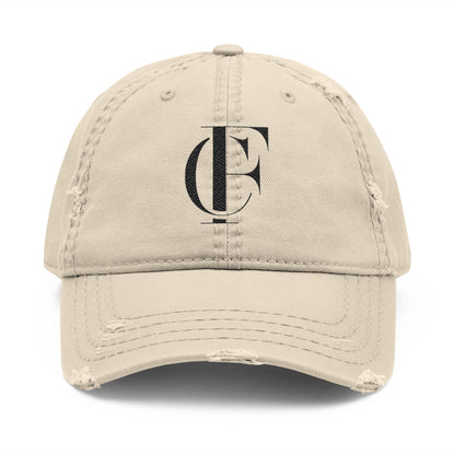 Distressed Cap with Embroidery Style for Everyday Wear