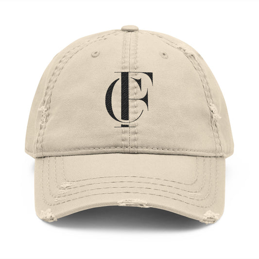 Distressed Cap with Embroidery Style for Everyday Wear